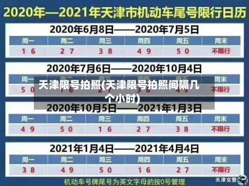 天津限号拍照(天津限号拍照间隔几个小时)-第3张图片