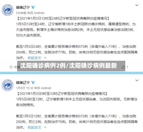 沈阳确诊病例2例/沈阳确诊病例最新
