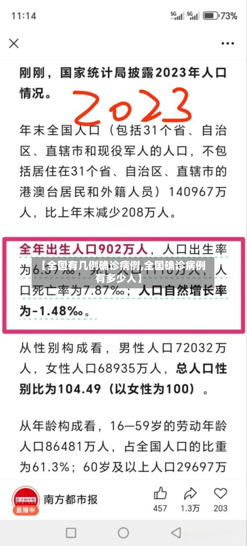 【全国有几例确诊病例,全国确诊病例有多少人】-第2张图片