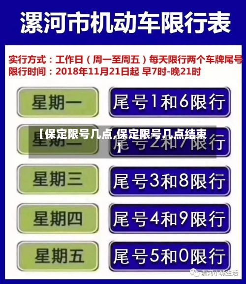 【保定限号几点,保定限号几点结束】