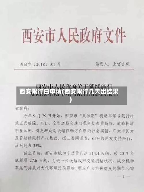 西安限行日申请(西安限行几天出结果)-第3张图片