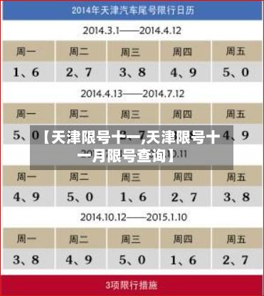 【天津限号十一,天津限号十一月限号查询】-第2张图片