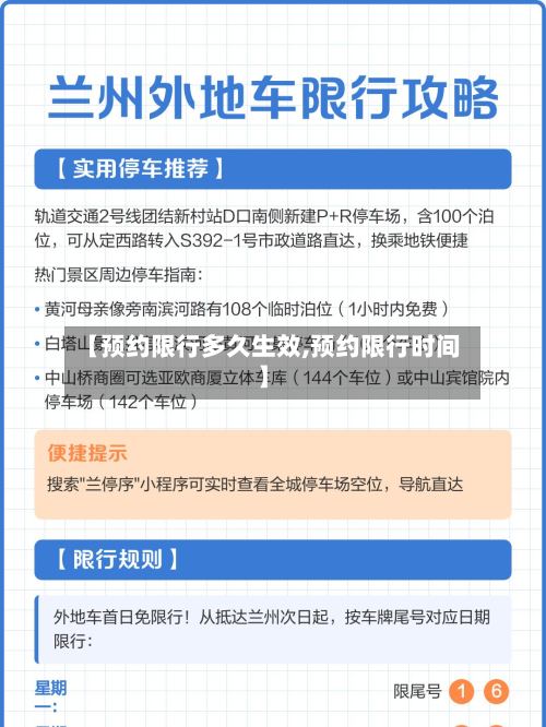 【预约限行多久生效,预约限行时间】