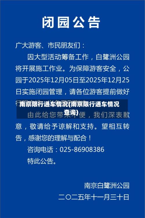 南京限行通车情况(南京限行通车情况查询)-第2张图片