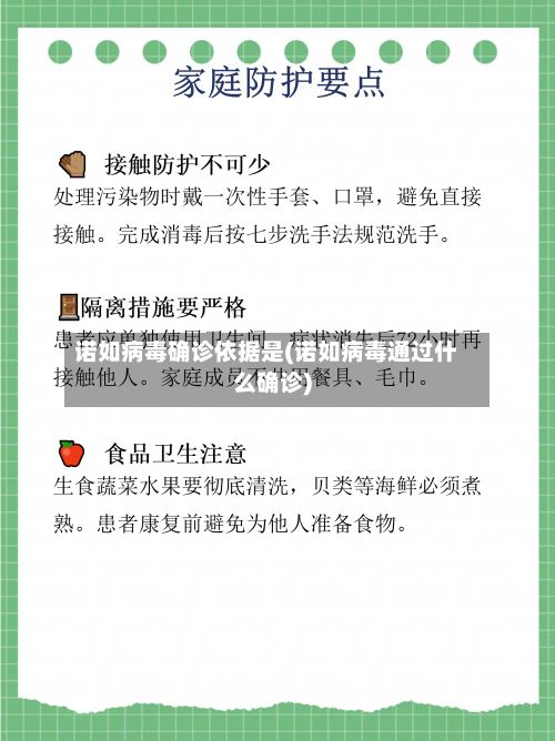诺如病毒确诊依据是(诺如病毒通过什么确诊)