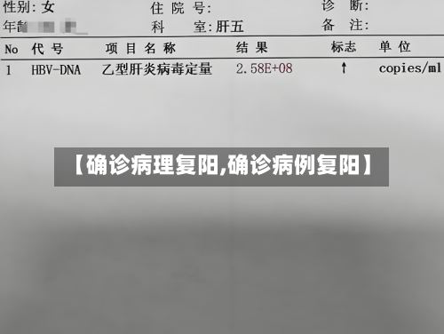 【确诊病理复阳,确诊病例复阳】-第2张图片