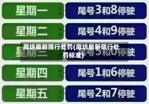 廊坊最新限行处罚(廊坊最新限行处罚标准)