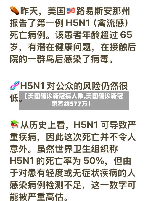【美国确诊新冠病人数,美国确诊新冠患者约577万】