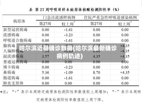 哈尔滨近期确诊数据(哈尔滨最新确诊病例轨迹)-第3张图片