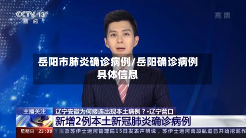 岳阳市肺炎确诊病例/岳阳确诊病例具体信息-第2张图片