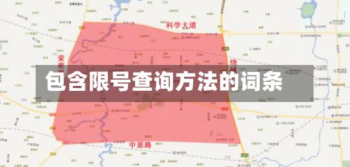 包含限号查询方法的词条
