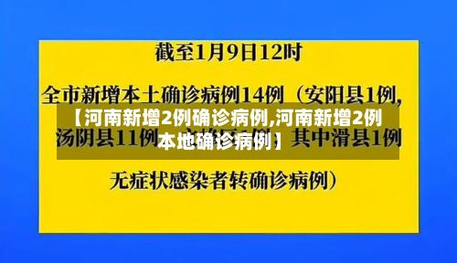 【河南新增2例确诊病例,河南新增2例本地确诊病例】
