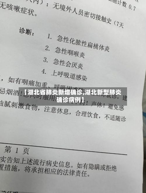 【湖北省肺炎新增确诊,湖北新型肺炎确诊病例】