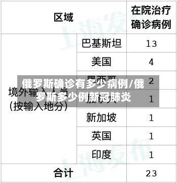 俄罗斯确诊有多少病例/俄罗斯多少例新冠肺炎-第2张图片