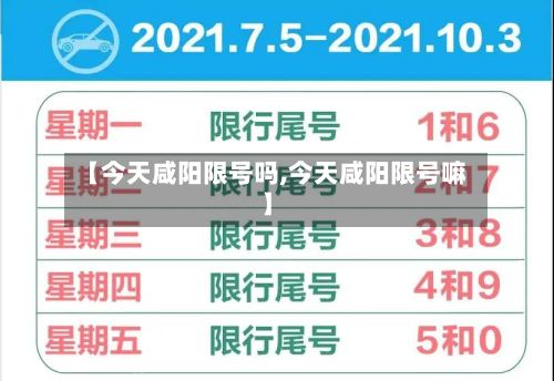 【今天咸阳限号吗,今天咸阳限号嘛】-第3张图片