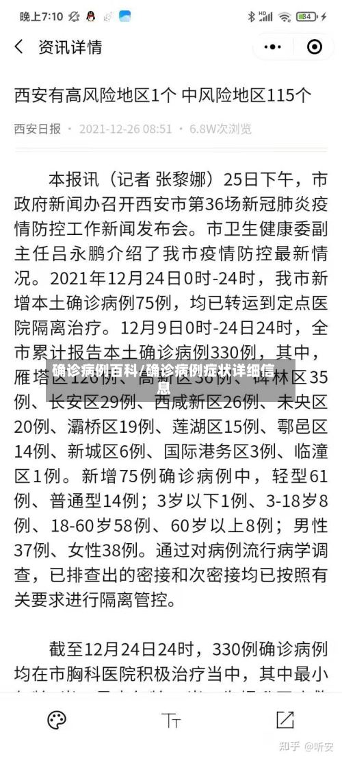 确诊病例百科/确诊病例症状详细信息