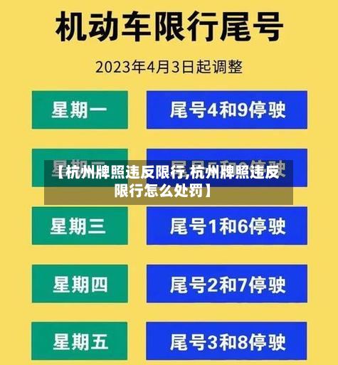 【杭州牌照违反限行,杭州牌照违反限行怎么处罚】-第2张图片