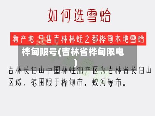 桦甸限号(吉林省桦甸限电)