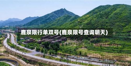 鹿泉限行单双号(鹿泉限号查询明天)